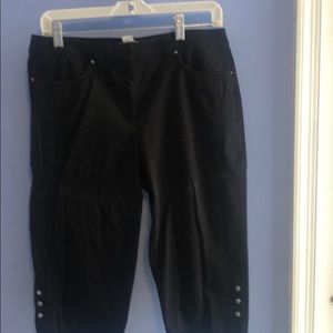 Cropped black pants